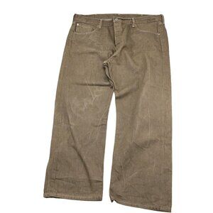 Levis 501 Jeans Men 42Wx29 Tan‎ Brown Button Fly Straight Fit High Rise Cotton